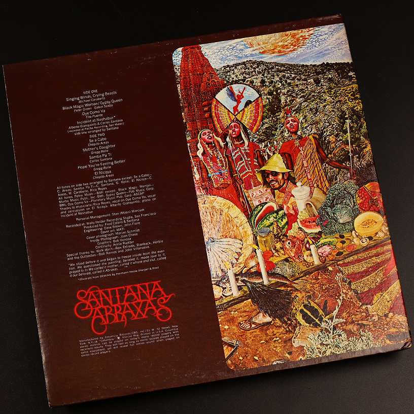 Santana - Abraxas (Винил, США, 1970, Разворотный конверт)